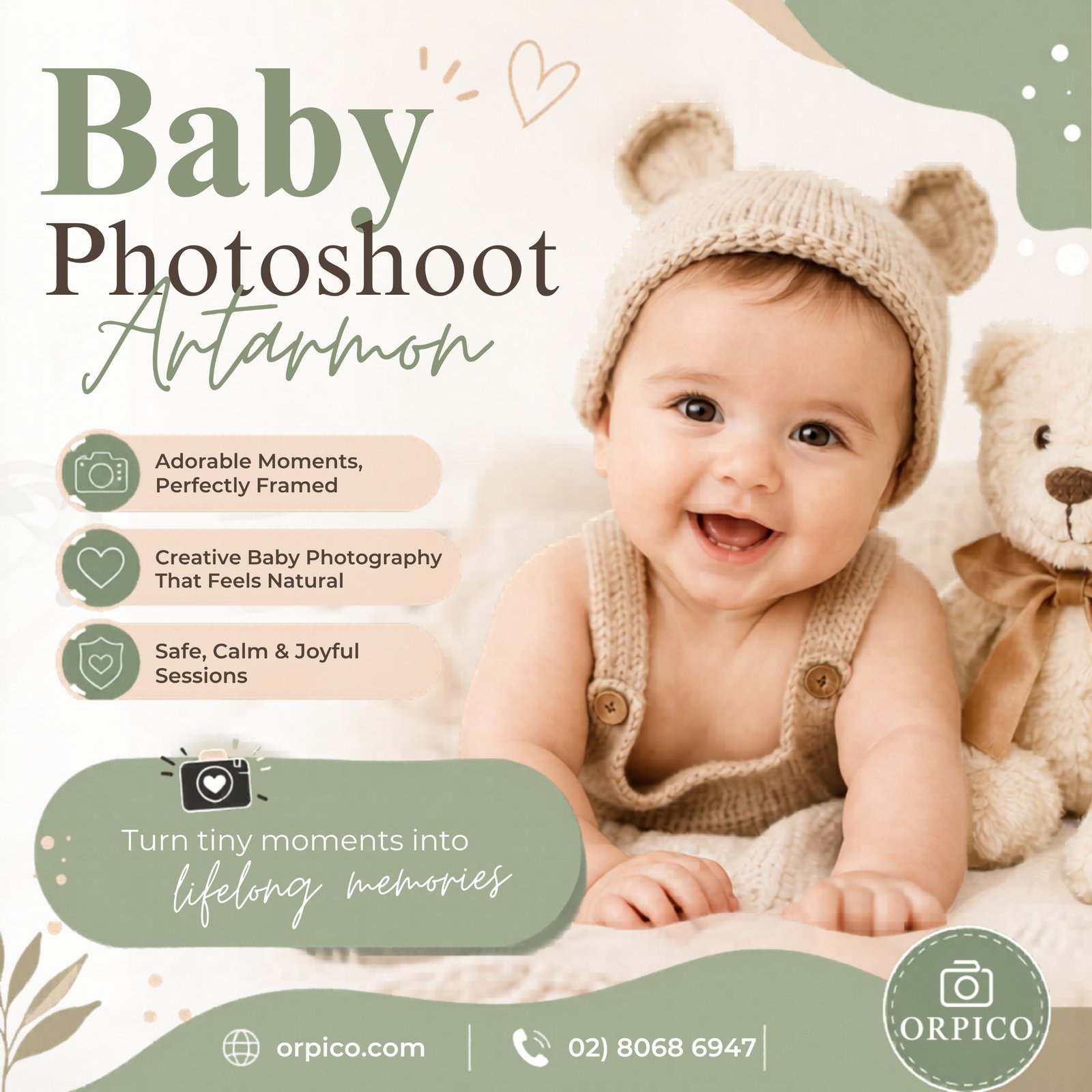 Capture Memories with Baby Photoshoot Artarmon